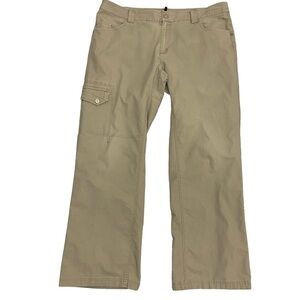 Chlorophylle men trouser cargo pants beige stretchy lightweight material size 38